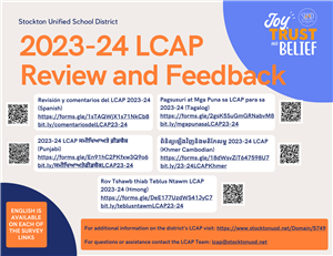 2023-24 LCAP Review and Feedback Survey